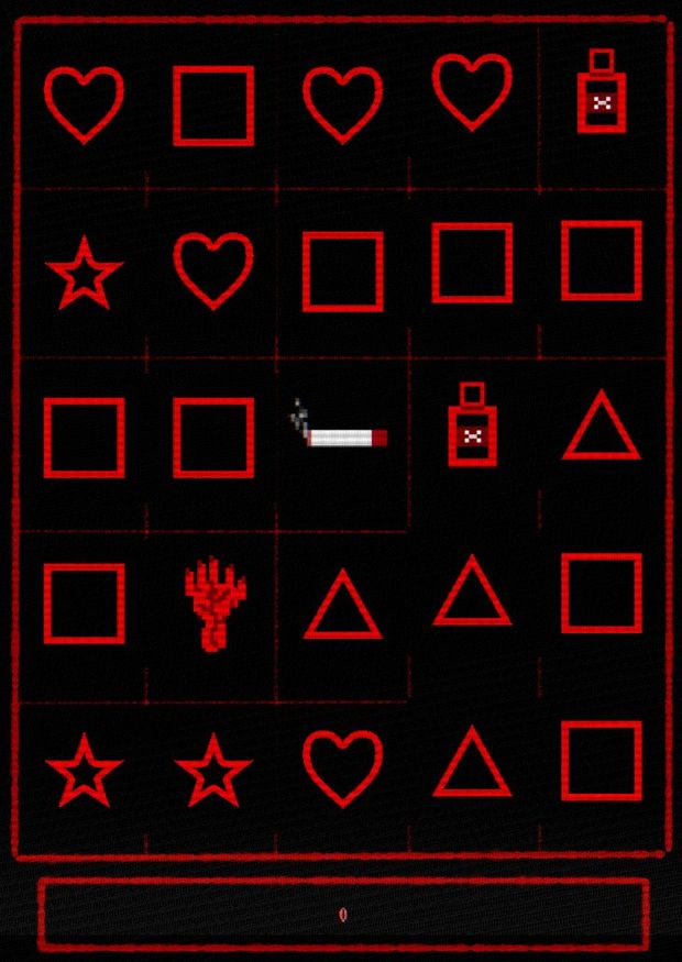 The 5×5 slot grid from AXEL's combat